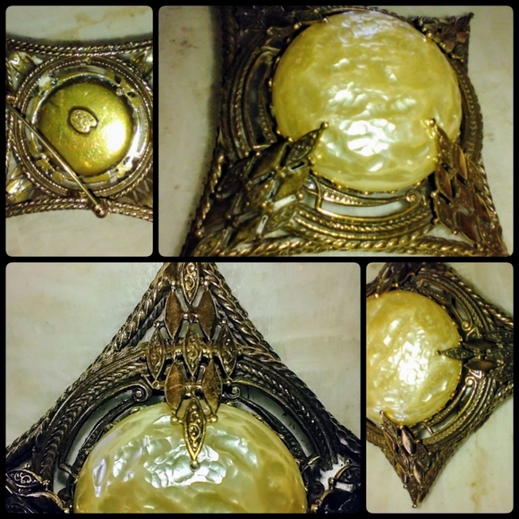 Brooch Signed by Robert Graham Vtg Retro Era, circa mid-20th century - Picture 4 of 16